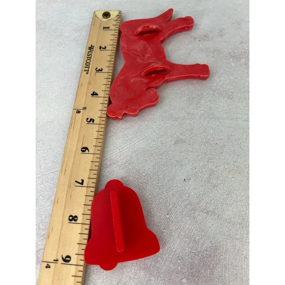 Vintage‎ Cookie Cutters Gingerbread Men Angel Horse Bell lot of 5
